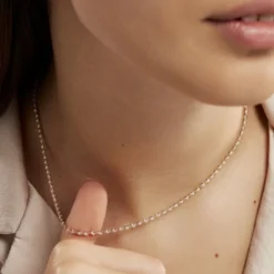 Collier Abie Torsade Argent Bicolore