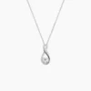 Collier Absa Argent Blanc Oxyde De Zirconium