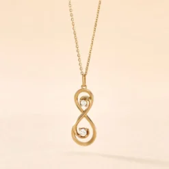 Collier Ademar Or Jaune Oxyde De Zirconium