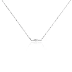 Collier Adriaan Argent Blanc Oxyde De Zirconium