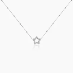 Collier Aella Argent Blanc