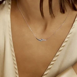 Collier Ainhoa Or Blanc Diamant