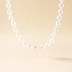 Collier Akoya Or Jaune Perle De Culture D'akoya