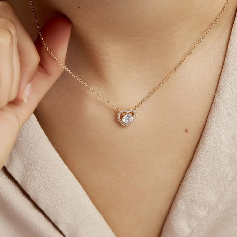 Collier Alais Plaqué Or Jaune Oxyde De Zirconium
