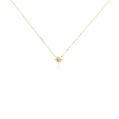 Collier Alastar Or Jaune Oxyde De Zirconium