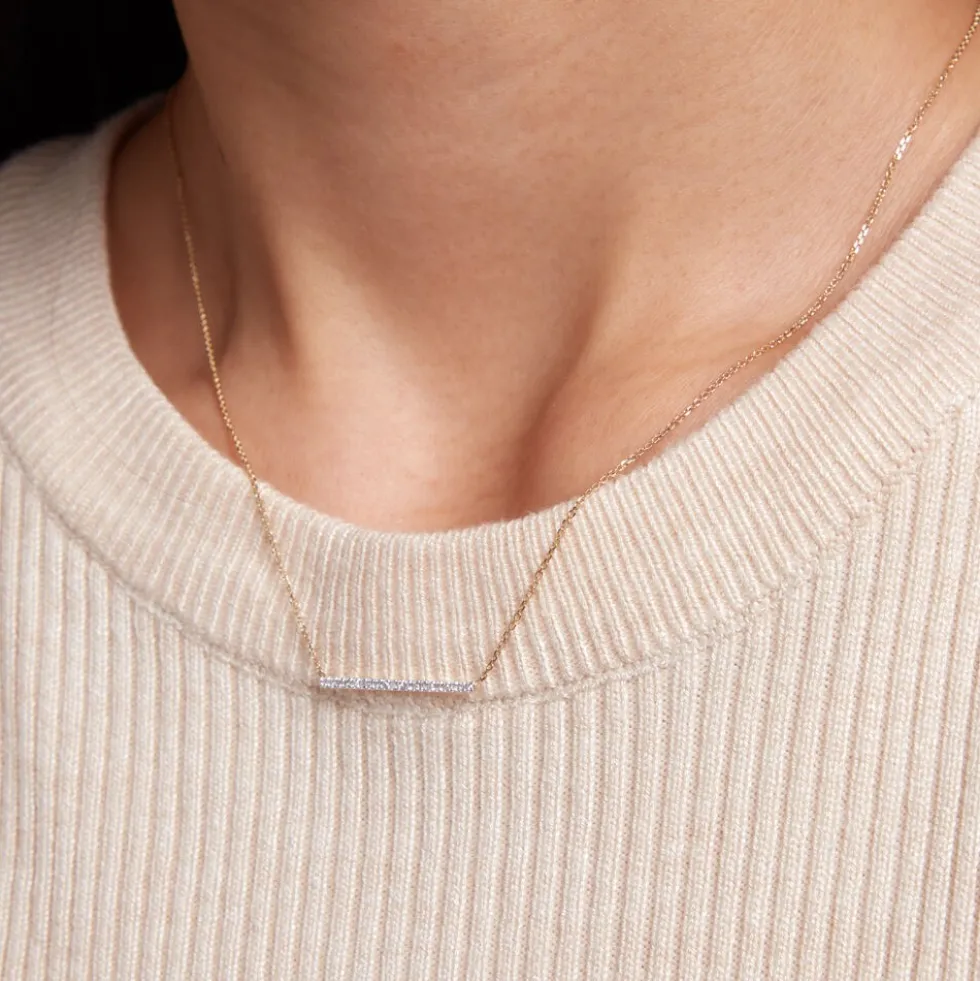Collier Alayna Or Jaune Diamant