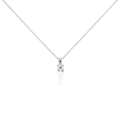 Collier Alexandra Or Blanc Diamant