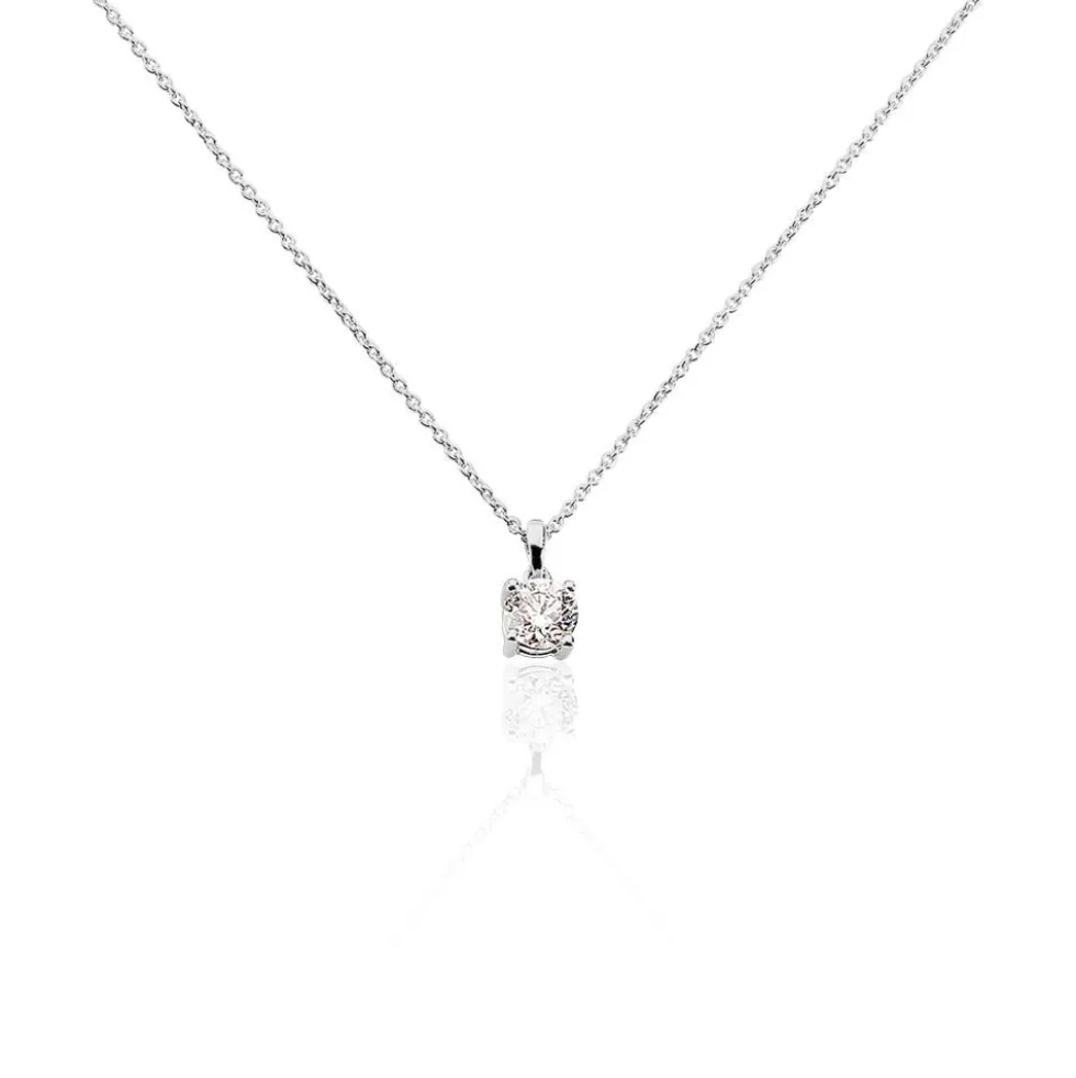 Collier Alexandra Or Blanc Diamant