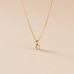 Collier Alexandra Or Jaune Diamant