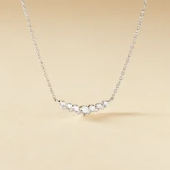 Collier Aliah Argent Blanc Oxyde De Zirconium