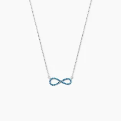 Collier Amita Argent Blanc Oxyde De Zirconium