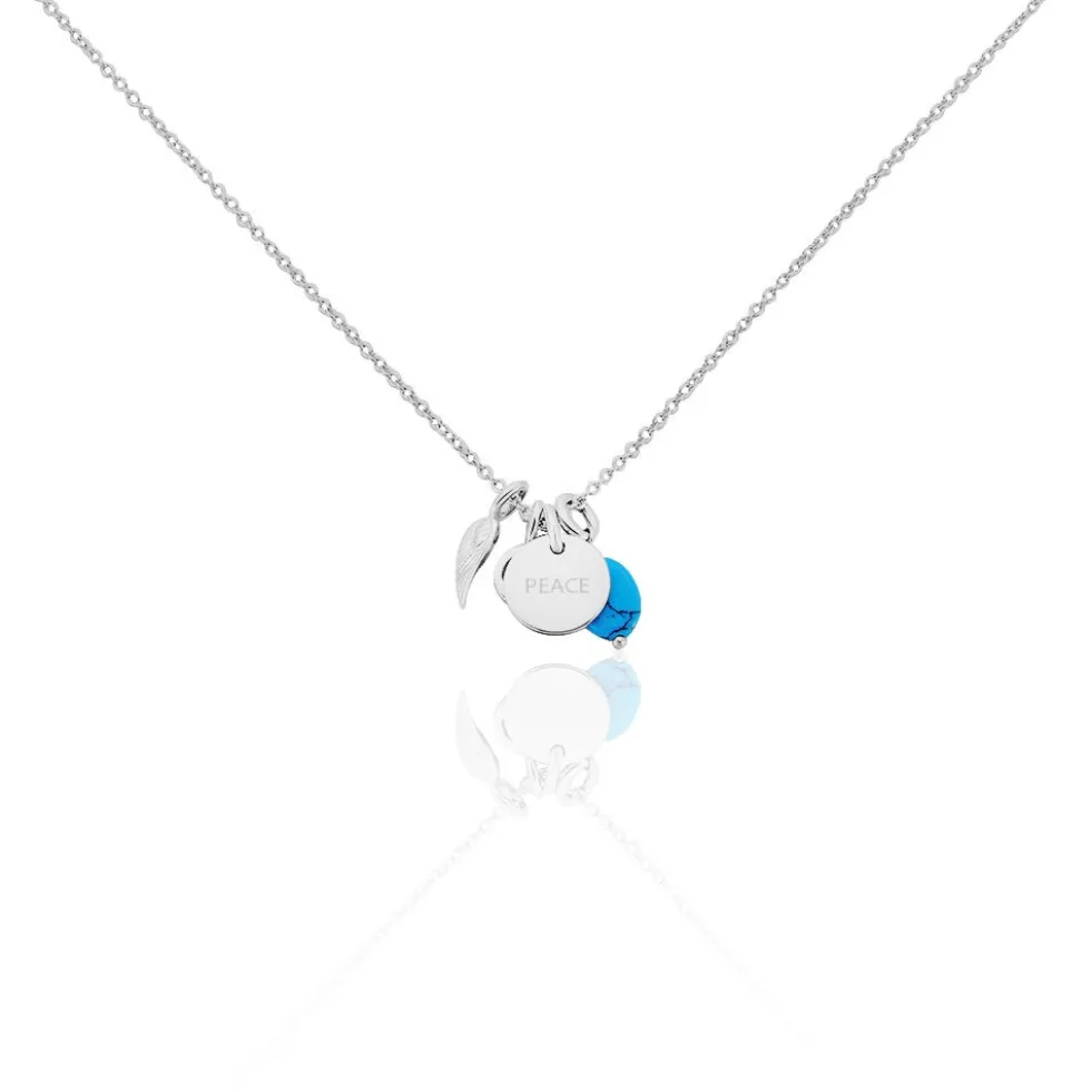 Collier Ammel Argent Blanc