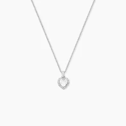 Collier Ana-paula Argent Blanc Oxyde De Zirconium