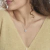 Collier Anasthase Argent Blanc Oxyde De Zirconium