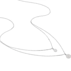 Collier Angeles Argent Blanc Oxyde De Zirconium