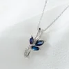Collier Angie Or Blanc Saphir Diamant