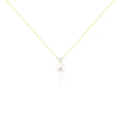 Collier Anju Or Jaune Perle De Culture Et Diamant