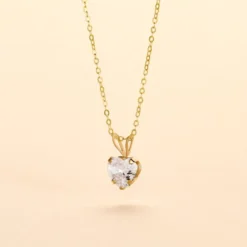 Collier Aodren Or Jaune Oxyde De Zirconium