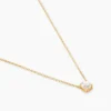 Collier Aphrodite Ld Or Jaune Diamant Synthétique