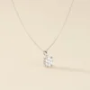 Collier Aphrodite Or Blanc Diamant Synthetique