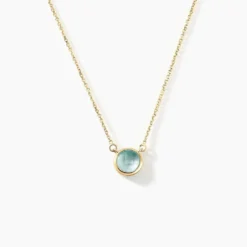 Collier Arenale Or Jaune Topaze