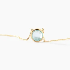 Collier Arenale Or Jaune Topaze