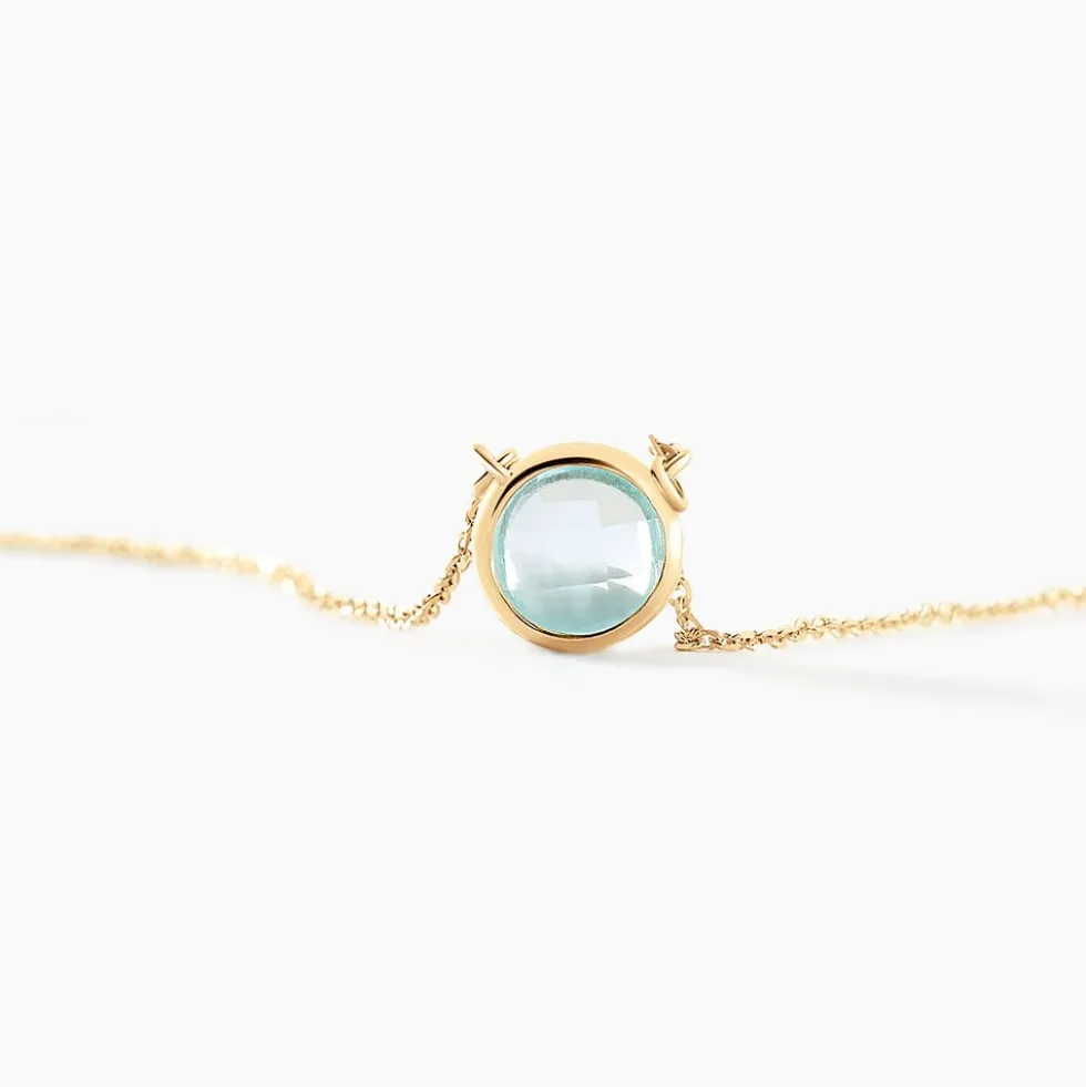 Collier Arenale Or Jaune Topaze