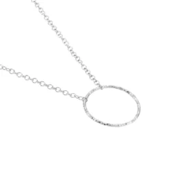 Collier Argent Blanc Anvallus