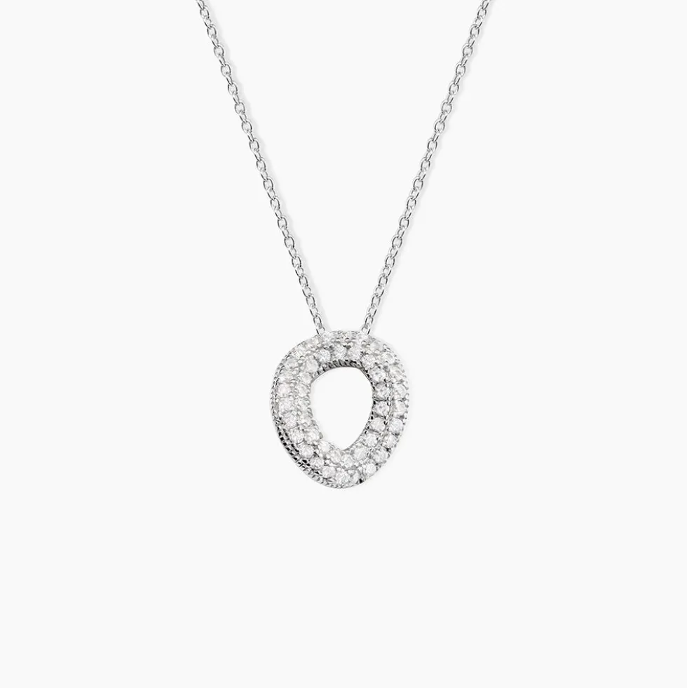 Collier Argent Blanc Irenaeus Oxydes De Zirconium