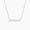 Collier Argent Blanc Joceius Oxydes De Zirconium