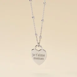 Collier Argent Blanc Laurentin