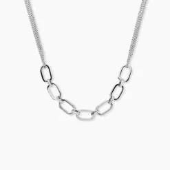 Collier Argent Blanc Nos