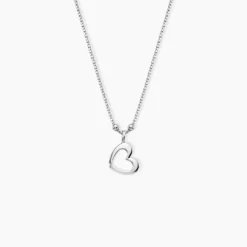 Collier Argent Blanc Ossia