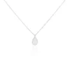 Collier Argent Blanc Paros