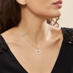 Collier Argent Blanc Vroon