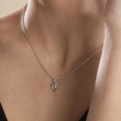 Collier Argent Fifi Oxydes De Zirconium