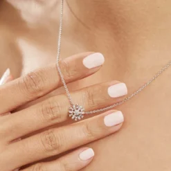 Collier Argent Kabibi Oxydes De Zirconium