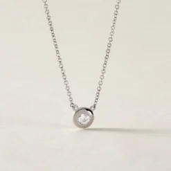 Collier Argent Laureano Oxydes De Zirconium