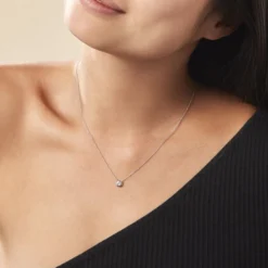 Collier Argent Laureano Oxydes De Zirconium