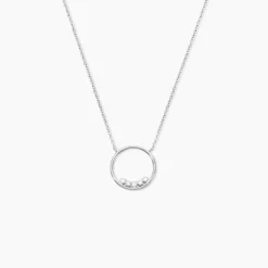 Collier Argent Leonerd Oxydes De Zirconium