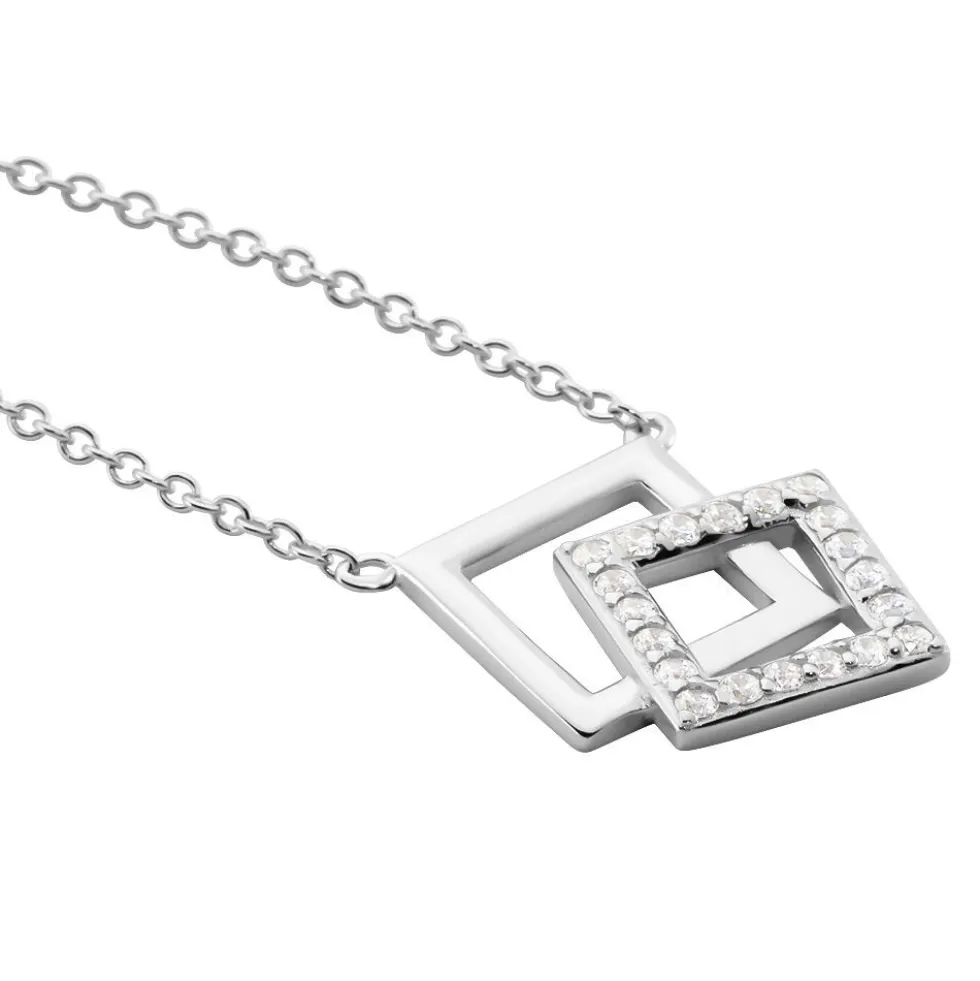 Collier Argent Maysoon Oxydes De Zirconium