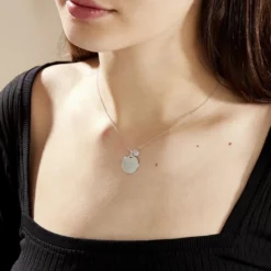 Collier Argent Nellchen Oxydes De Zirconium