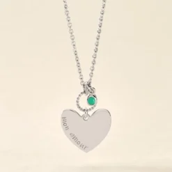 Collier Argent Pero Onyx