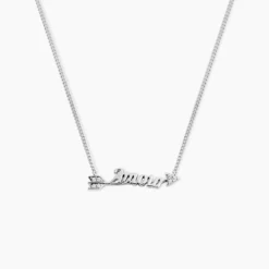 Collier Argent Ronky Oxydes De Zirconium