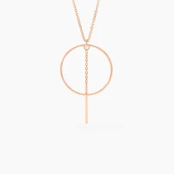 Collier Argent Rose Enissa