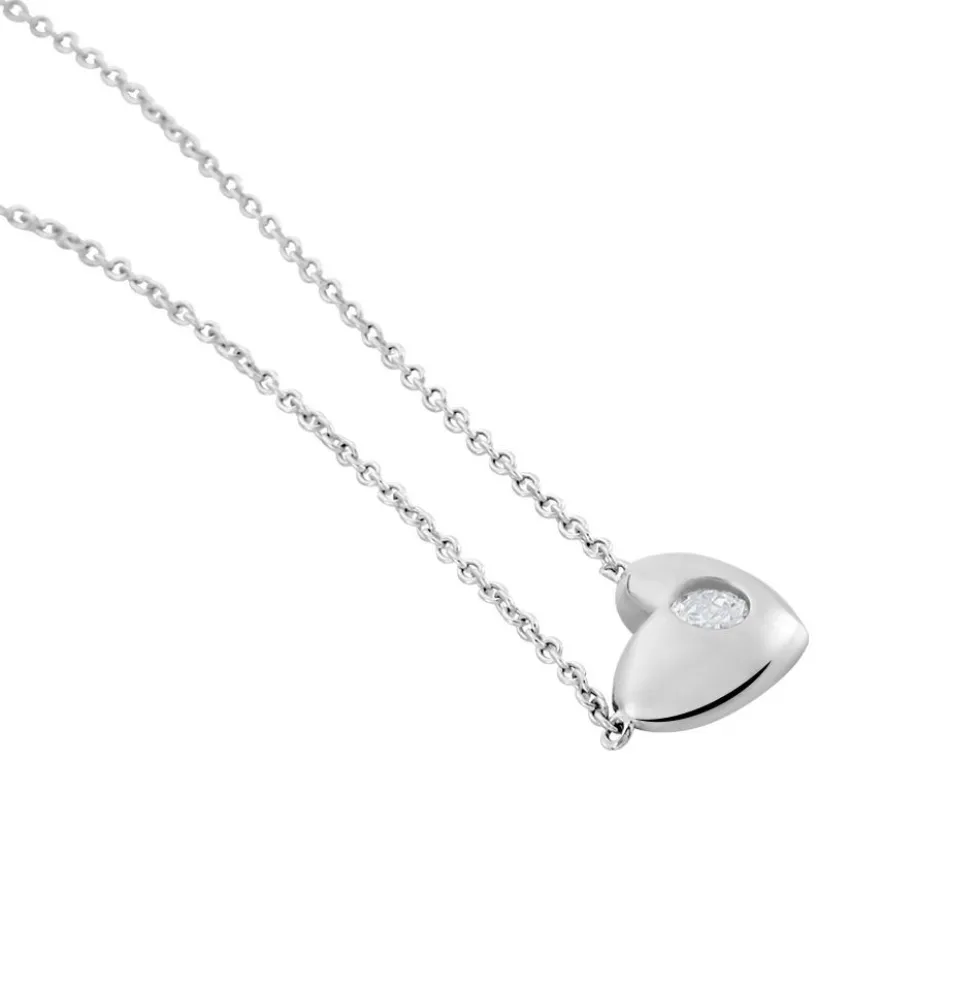Collier Argent Santiago Oxydes De Zirconium