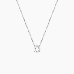 Collier Argent Tancelin Oxydes De Zirconium