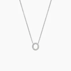 Collier Argent Umbria Oxydes De Zirconium