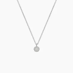 Collier Argent Victorin Oxydes De Zirconium