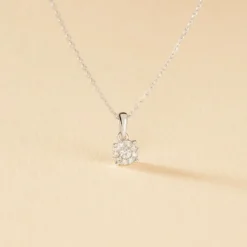 Collier Artemis Or Blanc Diamant